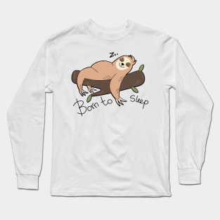 Sloth lazy sleep Long Sleeve T-Shirt